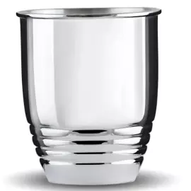 Серебряный стакан "Рифленый 200" на 1 персону