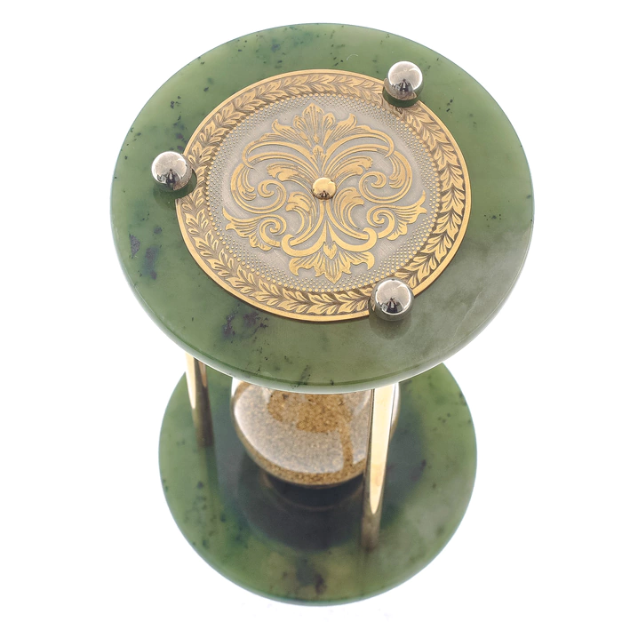 Hourglass on jade "Flower" (1.5 min)