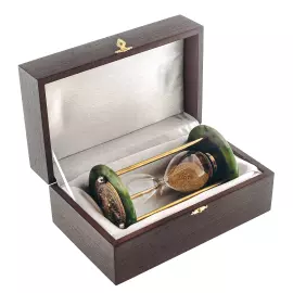 Hourglass on jade "Flower" (1.5 min)