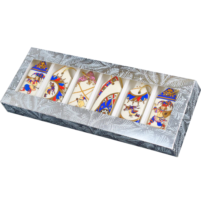 A set of corporate Christmas tree toys made of porcelain "Candy"