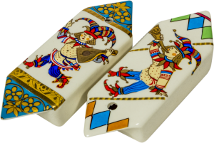Набор корпоративных ёлочных игрушек из фарфора "Конфеты"