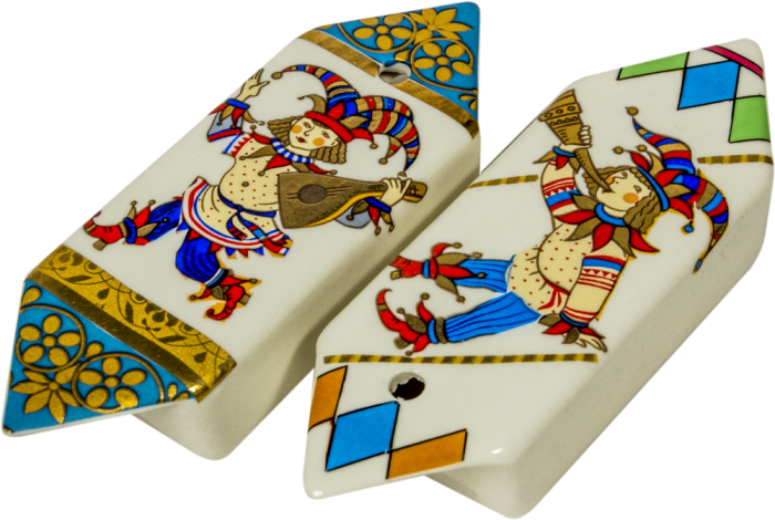 Набор корпоративных ёлочных игрушек из фарфора "Конфеты"
