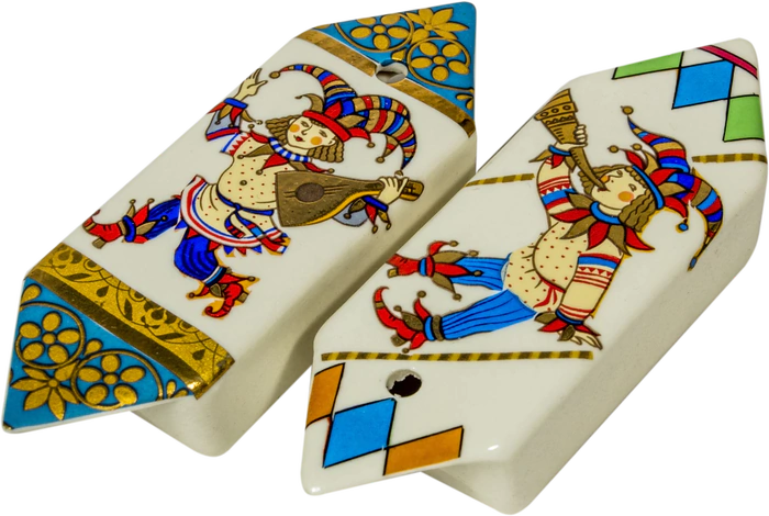 A set of corporate Christmas tree toys made of porcelain "Candy"