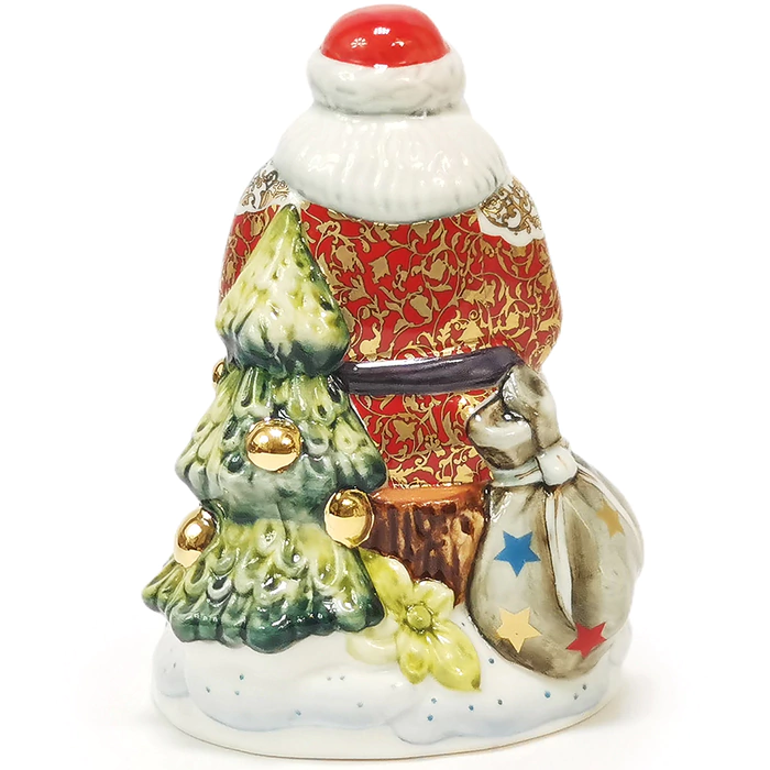 A set of Christmas figurines made of porcelain "Santa Claus and the Snow Maiden"