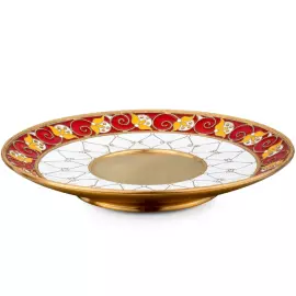 Сервиз чайный серебряный с самоваром "Золотой петушок" на 4 персоны