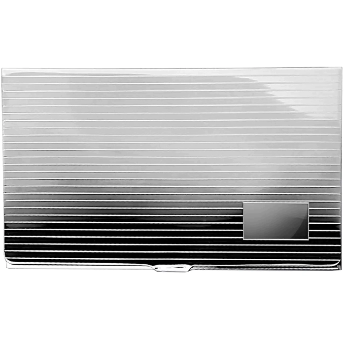 Silver business card holder "Shadow"