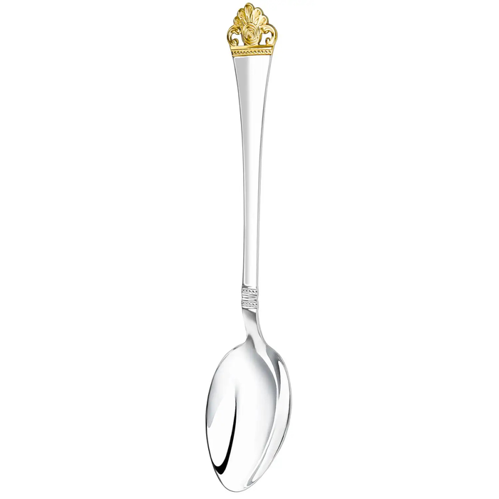 Silver Athena dining spoon with gilt, for 1 person, in a case