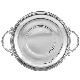 Набор детский серебряный КД "Котик": блюдце, кружка, ложка с с эмалью, на 1 персону