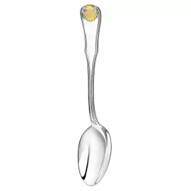 Серебряная столовая ложка «Визит» с позолотой