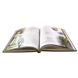 Книга в кожаном переплете "Мифы и легенды о цветах"
