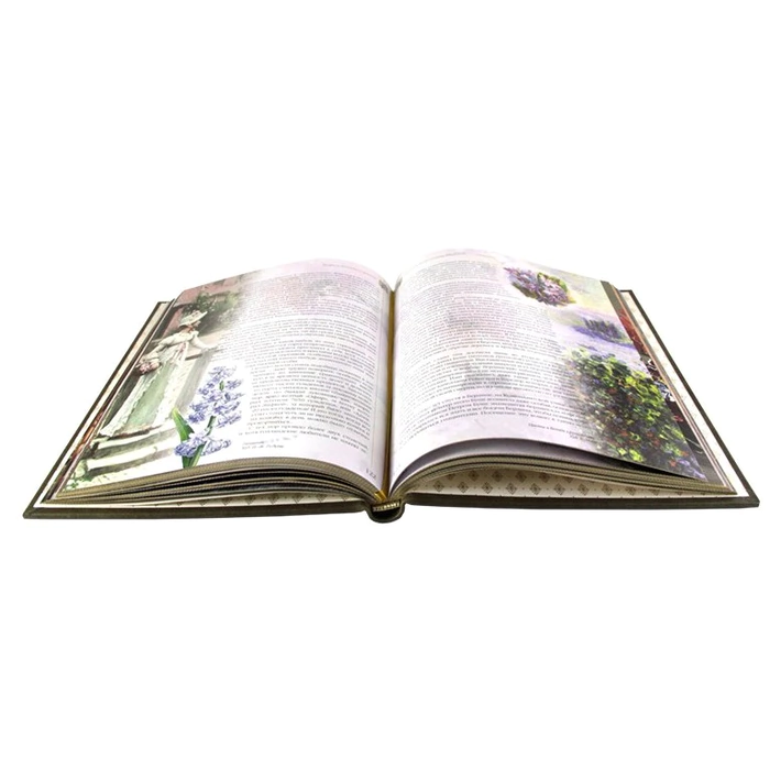 Книга в кожаном переплете "Мифы и легенды о цветах"