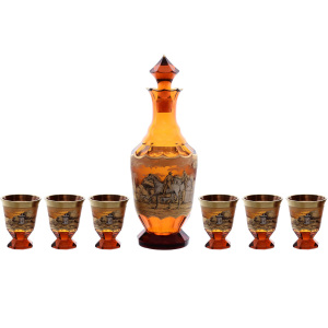 A set for Amber vodka. Horse hunting" for 6 people