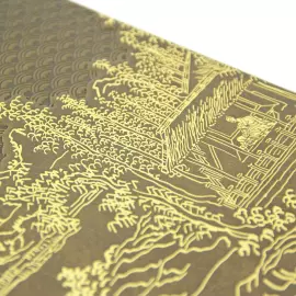 The leather-bound book "Philosophy of Life." Confucius