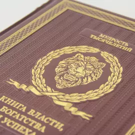 Книга в кожаном переплете "Книга власти, богатства и успеха"