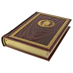 The leather-bound book "The Book of the ruler of the Shang region." by Shang Yang