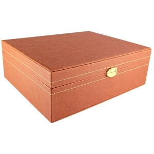 The leather-bound book "The Bible. The books of the Holy Scriptures of the Old and New Testaments." in a gift box
