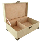 A gift box for jewelry on legs, with a lock