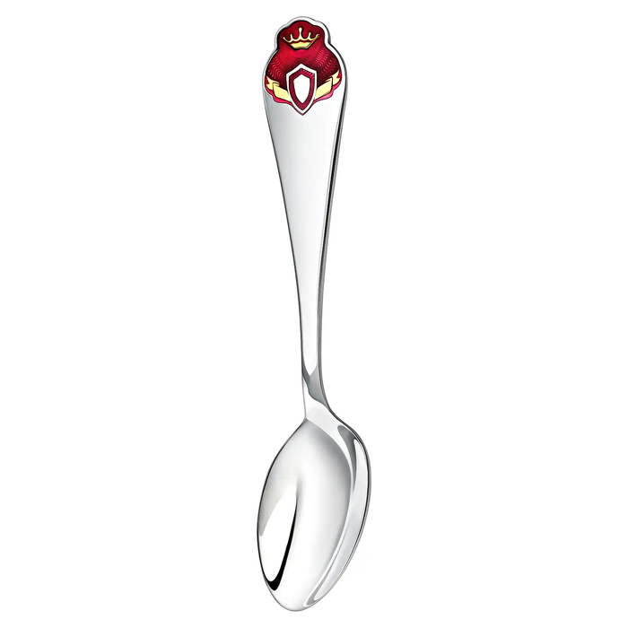 Children's silver CD set "Princess : fork, mug, spoon with gilding and enamel