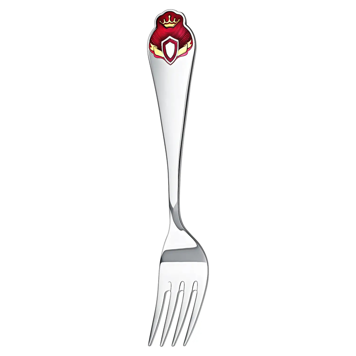 Children's silver CD set "Princess : fork, mug, spoon with gilding and enamel