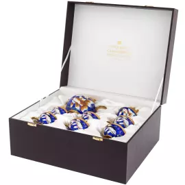 Сервиз чайный серебряный "Рыбки" на 6 персон