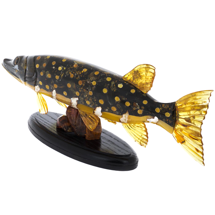 Souvenir made of amber "Pike"