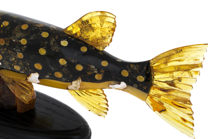 Souvenir made of amber "Pike"