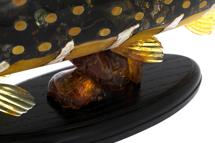 Souvenir made of amber "Pike"