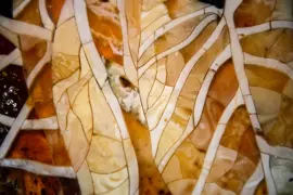 Панно из янтаря "Тигр"