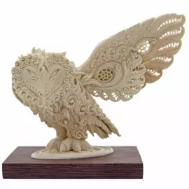 Скульптура из бивня мамонта "Сова"