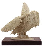 Sculpture of a mammoth tusk "Owl"