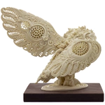 Sculpture of a mammoth tusk "Owl"