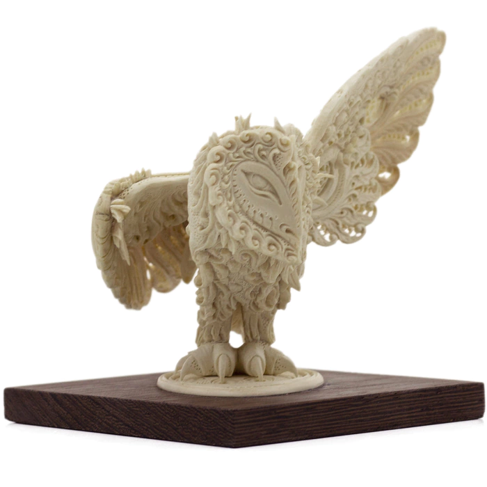 Sculpture of a mammoth tusk "Owl"