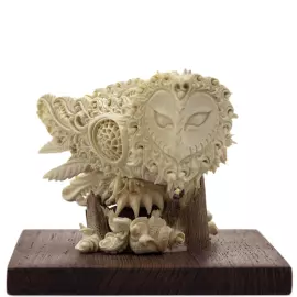 Скульптура из бивня мамонта "Сова"