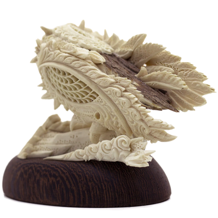 Sculpture of a mammoth tusk "Owl"