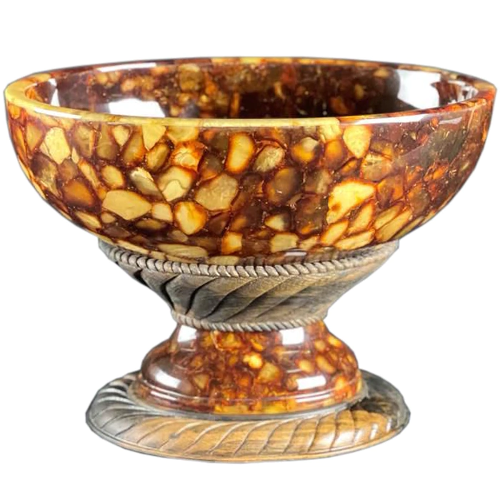 Vase made of amber "Nut"