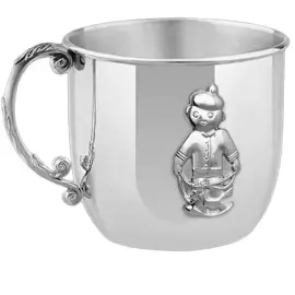 Детская серебряная кружка КД "Мальчик" на 1 персону