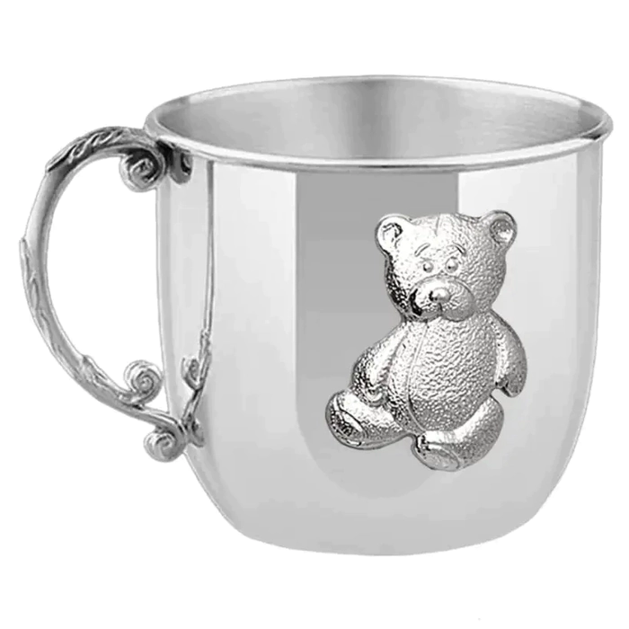 Children's silver mug CD "Mishka"