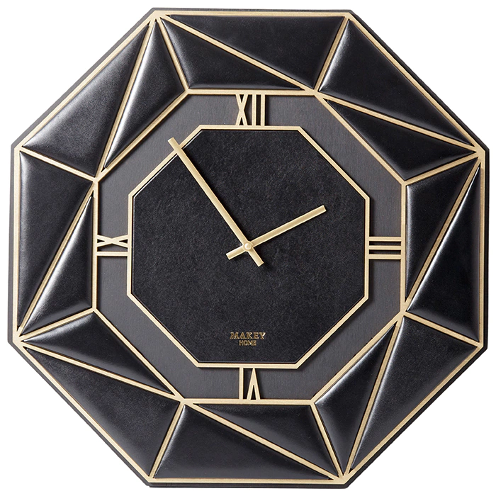 Настенные часы «Deco» черные