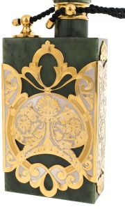 Vodka set with flask, jade "Coat of Arms of the Russian Federation" for 3 persons