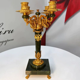 Hermitage jade candelabra for 4 candles