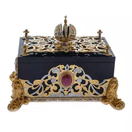 Набор шкатулка с подсвечниками "Россия Великая" Златоуст