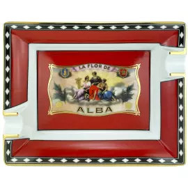 Пепельница "Flor De Alba" Elie Bleu красная