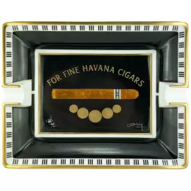 Пепельница "Medailles" Elie Bleu черная