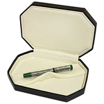 Fountain pen with oil rocker silver-green