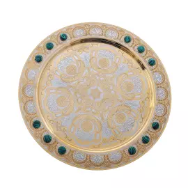 Чайный набор с самоваром "Царский" на 4 персоны, Златоуст