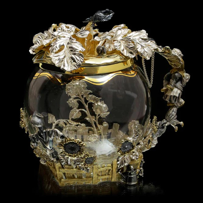 Silver teapot "Turnip"