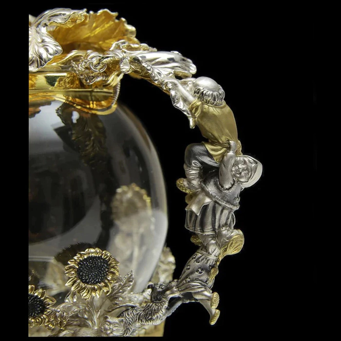Silver teapot "Turnip"