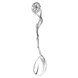 Набор серебряных чайных ложек "Цветы России" на 6 персон