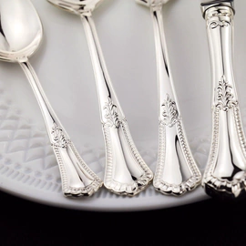 Set of 4 silver cutlery "Favorite" for 1 person
