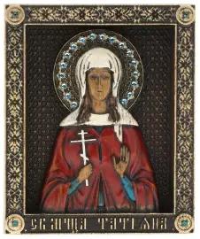 Икона из дерева "Святая Татьяна"